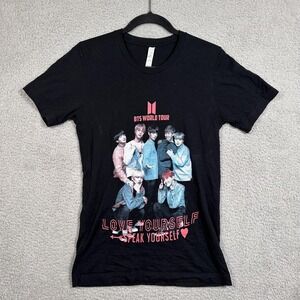BTS World Tour Shirt‎ Womens XS Love Yourself Speak Yourself 2019 Concert Tour
